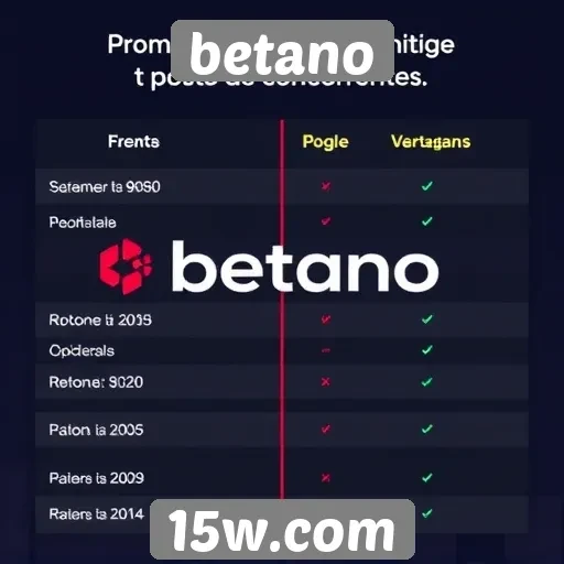 Comparação entre Betano e concorrentes de mercado