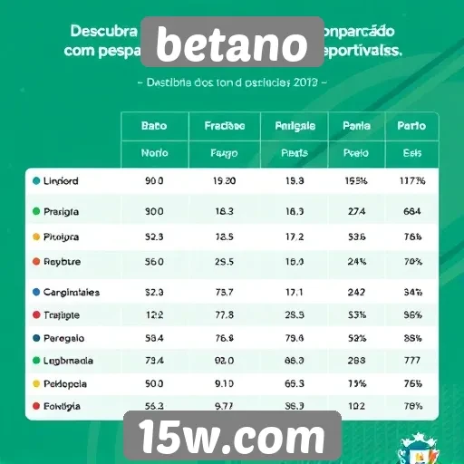 Desempenho do Betano em comparação com concorrentes