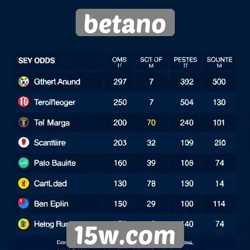 Compare odds entre Betano e concorrentes